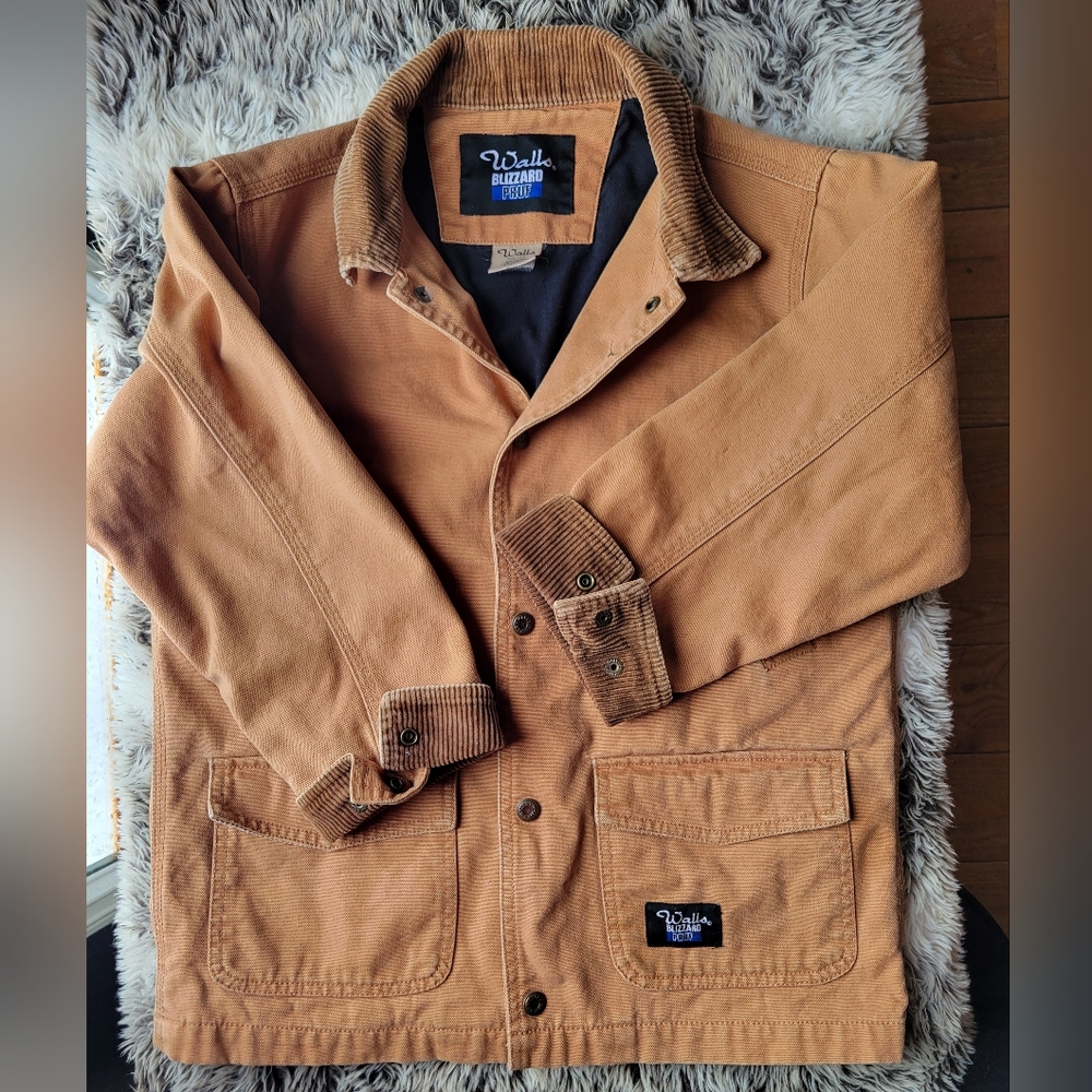 Walls Kids Jacket in Tan Brown with Corduroy Collar